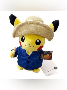 NWT Pokémon Center × Van Gogh Museum: Pikachu Plush
